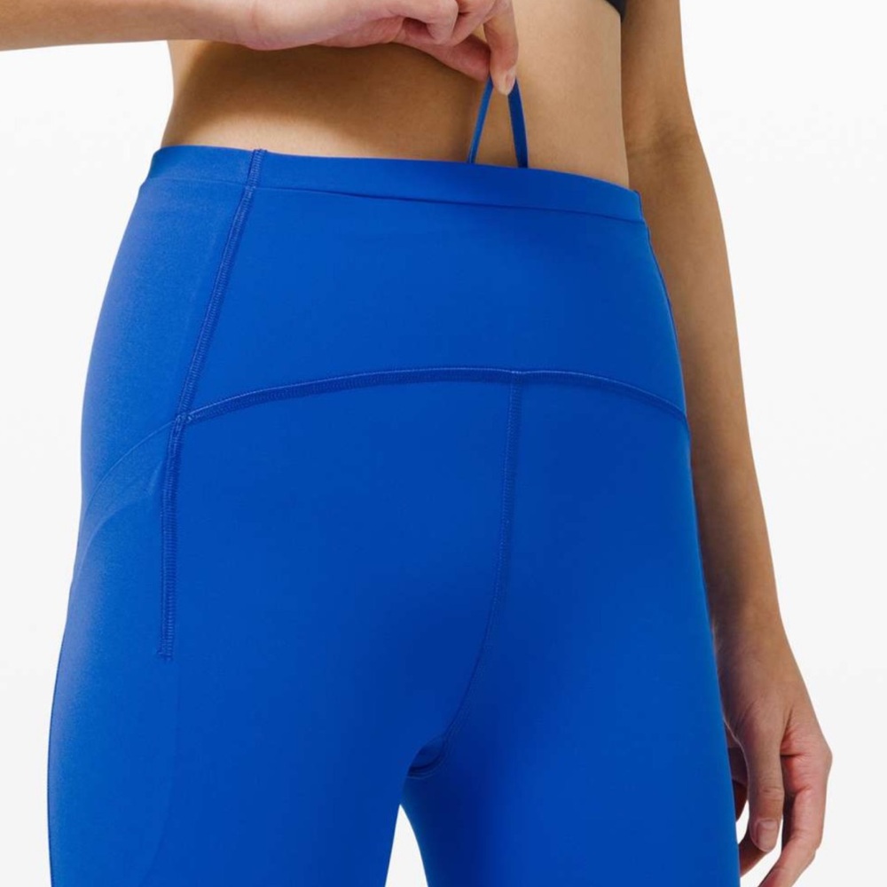 Lululemon Swift Speed High-Rise Crop 21" Cerulean Blue‎ Size 4 - Picture 3 of 11
